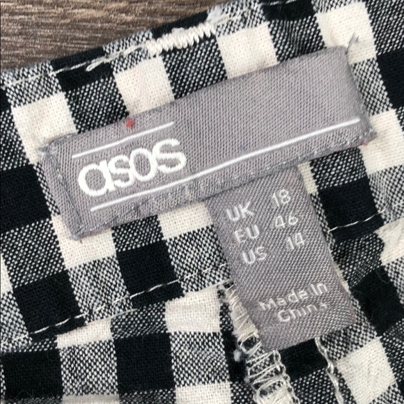🛍 2/20 ASOS High Rise Shorts Checked - Picture 4 of 6